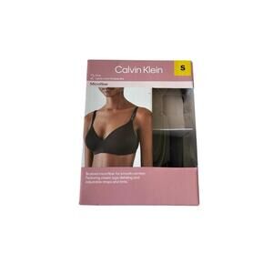 Calvin Klein Bra 2 Pack Women Microfiber  Size. S.  BB